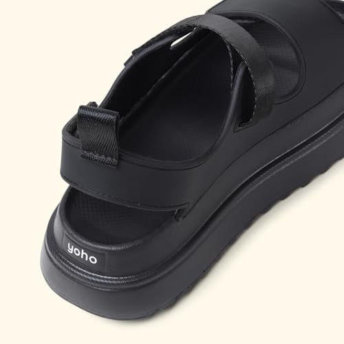 Image of YOHO Wanderz Sandals for Women & Girls | Chunky Ripple Sole with Adjustable Straps | Waterproof Monsoon Footwear | 003