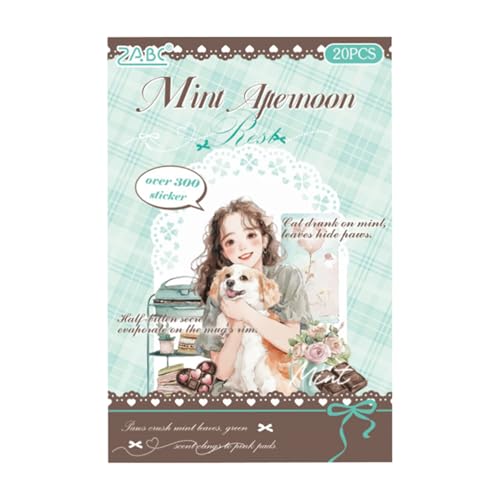 Juego de pegatinas para diario, kit artístico transparente, adornos de diario modernos, sellos minimalistas para manualidades, accesorios de papel elegantes, paquete de decoración versátil