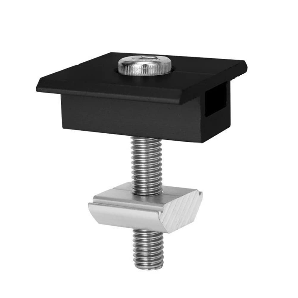 FAXIOAWA 4 Pezzi Staffe per Pannello Solare Kit Morsetto Medio Staffe per Morsetto per Pannello Solare Altezza Modulo 30mm Supporto Z Staffa per Pannello Solare per Pareti del Tetto
