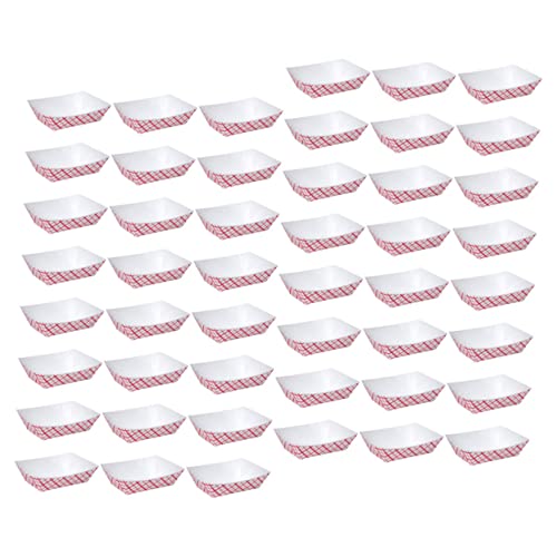 SOLUSTRE 50Pcs Food Boats Convenient Snack Trays for Parties and Gatherings for Desserts Events and Restaurant Use