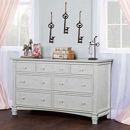 Evolur Cheyenne And Santa Fe Double Dresser, Antique Mist #TOP1