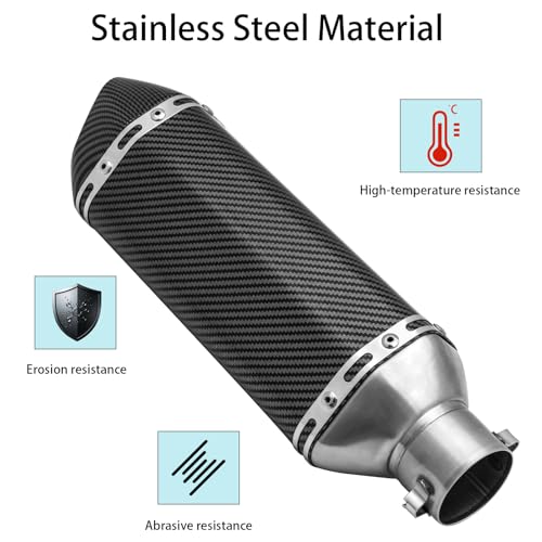 YZCHAIN Slip-On Exhaust for Ninja 400