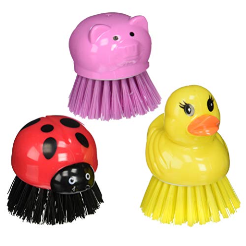 Generic 1PC Kitchen Cleaning Brush Animal Duck Pig Dish Potato Vegetable Scrubber Fruit