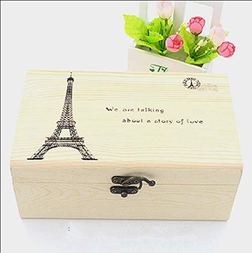 MKNZONE Caja de Costura de Madera - 68 Piezas Accesorios de Costura para Hilos de Coser, Tijeras, Agujas, Alfileres, Botones, Cinta Métrica etc