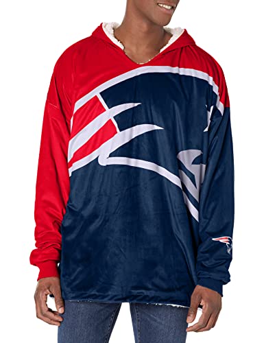 foco NFLチームロゴリバーシブルオーバーサイズシェルパパーカースウェットパーカー フーディーズ（Amazon）