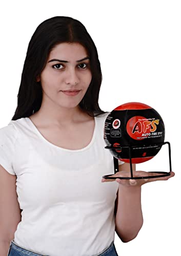 Image of AFS Fireball-Fire Extinguisher Ball /Quick Fire Off /Automatic Fire Extinguishing Fire Suppression Device with Stand & User Manual /Emergency Fireball for Home, Car, Office, (Pack of 4)