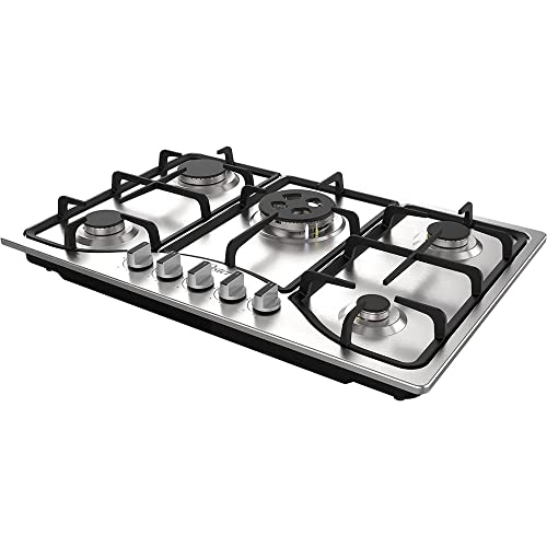 Cooktop Semiprofissional Oster, a Gás, 5 bocas, Inox, Bivolt, OTOP701 glide