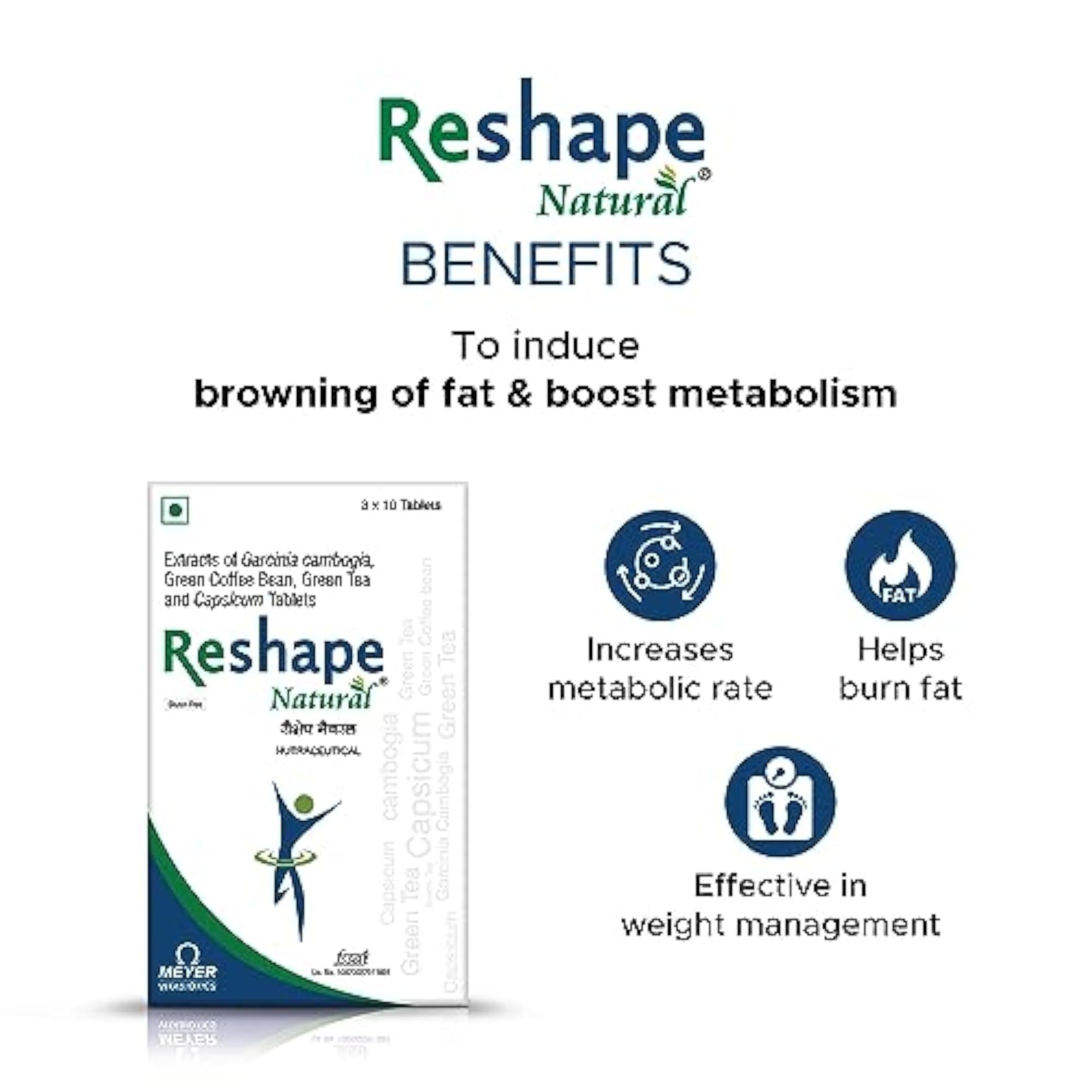 Reshape Natural Weight Loss Supplement with Garcinia