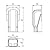 Inaba Denko SW-77-W Cosmetic Pipe Cover, Wall Corner, For Wall Removal, White