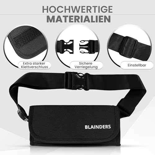 BLAINDERS - Kellnertasche mit Münzsortierer Euro und Gürtel Verstellbarer, Kellnerportemonnaie mit Münzspender, Taxi Geldbörse sehr Widerstandsfähiges