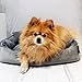 4L Textil Hundebett große Hunde Grau Hundebett abwaschbar Hundekorb große Hunde Hundekissen XL Hundekörbchen flauschig Hundesofa (120x100 cm, Dunkelgrau)