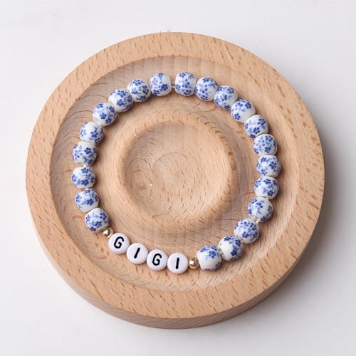 GIGI/NANA/Grandma Birthday Gifts Porcelain Bracelet, Mother's Day, Valentine's Day Birthday Gift for Mom and Grandma2