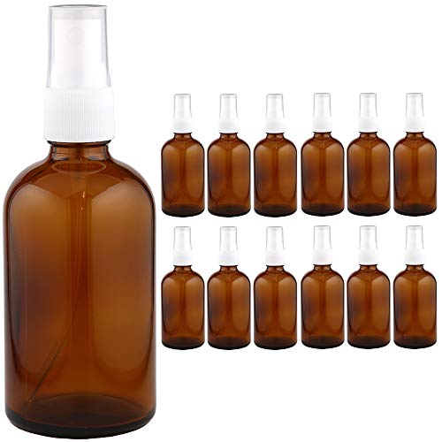スプレー容器 日本製 アルコール対応 遮光ビン 遮光瓶 褐色ビン 茶色ビン ガラス瓶 保存容器 詰め替え容器 アルコール可