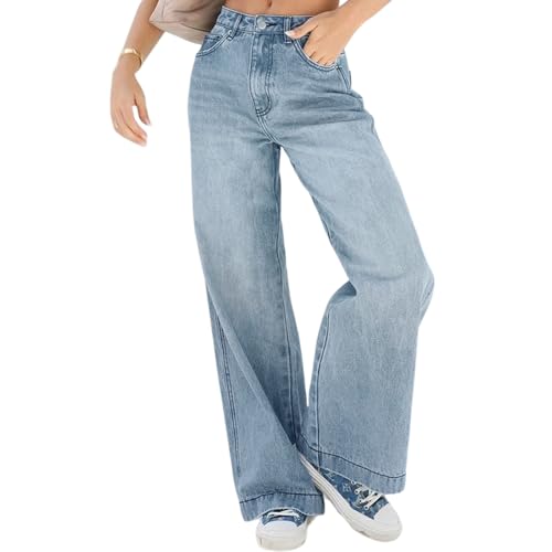 fanmpghleoo Wide Leg Jeans Woman Low Rise Baggy Jeans Boyfriend Trendy Denim Pants Comfy Lounge Cowgirl Outfits Streetwear3