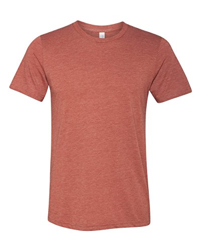 Canvas Mens Triblend Crew Neck Plain Short Sleeve T-Shirt (M) (Clay Triblend)