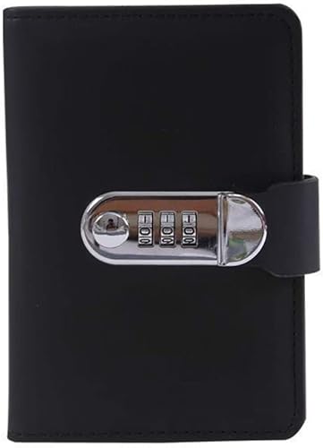 TREXD A6 - Cuaderno de bocetos con contraseña creativa y portátil multifunción con bloqueo cuadernos y diarios color C tamaño A6 4134in x 6299in