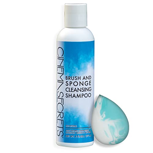 CINEMA SECRETS Brush and Sponge Cleansing Shampoo & Blender Bundle