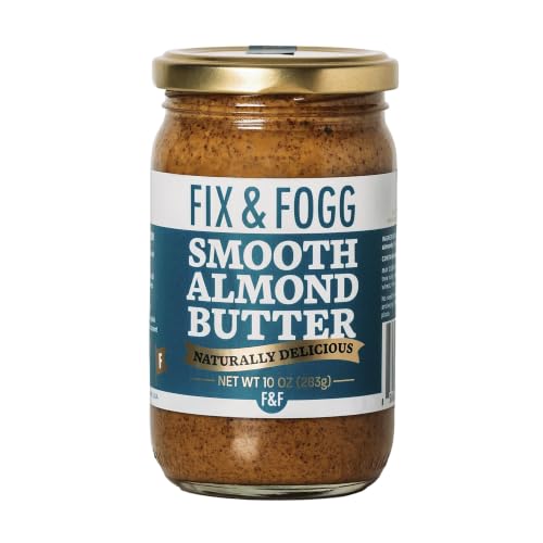 Fix & Fogg Smooth Almond Butter Spread — New Zealand Made – 10 oz, 6 Pack
