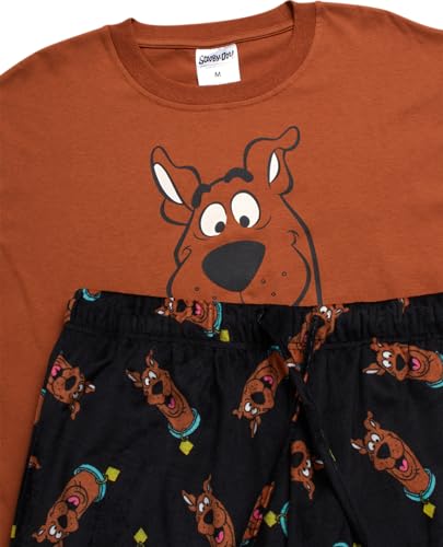 Scooby-Doo Mens Pajamas Set - 2 Piece Cotton Sleep Shirt and Pajama Pants Mens Lounge Sleepwear Set (S-XL)3