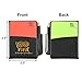 Cosmos Soccer Referee Card Set Red Card Yellow Card Wallet Set with Metal Referee Whistle & Score Sheets, Soccer Referee Accessories Kit for Soccer Football Match Sports Game, Random Rope Color.