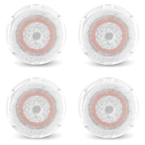 Image of Facial Cleansing Brush Heads Replacement Compatible with Radiance Face Brush Head, for Clogged and Enlarged Pores, 4 Pack