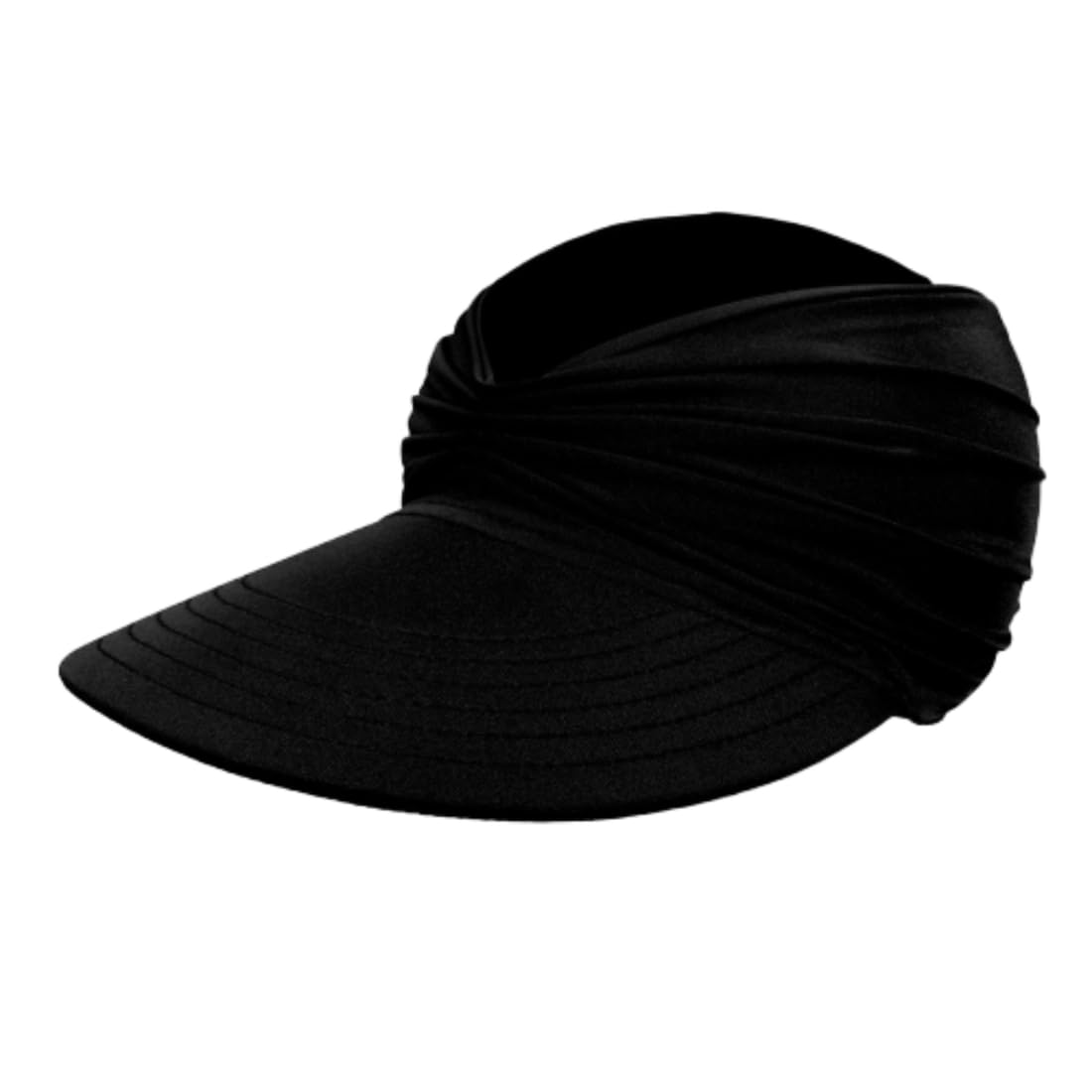 Janjunsi Mujeres Sun Beach Visor Cap UPF 50+ UV Viseras de protección Solar，Vacío Top Ponytail Béisbol Sun Cap，Plegable de Secado rápido de protección Solar Gorra de Deporte de Playa