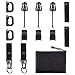 BOOSTEADY Kit of 13 Attachments for Molle Bag Tactical Backpack Vest Belt,D-Ring Grimlock Locking, Web Dominator Elastic Strings & Buckle,4" MOD Straps,Key Ring Holder in Zippered Pouch