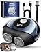 Mini Rasierer Herren Elektrisch, Elektrorasierer Herren mit LED-Anzeige & Reisesicherung, Wasserdichter Dual Ring Elektrorasierer-7000 U/min, Ein Must-have reiserasierer für Papa, Ehemann und Sohn