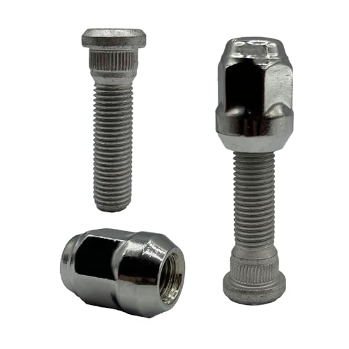 2 Set M12-1.50 Wheel Lug Stud Nuts Compatible with Chrysler 200 Sebring Town & Country Dodge Avenger Grand Caravan Journey Jeep Compass Repalces 6508707AA 6509769AA 610-547