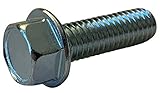 Small Parts 1210MW #12-24 x 5/8' Unslotted Indented Hex Washer Head Machine Screw Fully Threaded Zinc (Pack of 50)