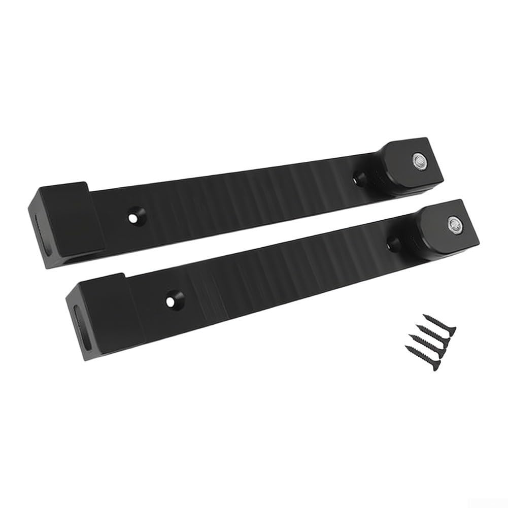 Track Saw Rail Wall Brackets 2 Pack, Aluminium Alloy Guide Rail Holder for Circular Saws, Anti-Slip Storage Rack for Workshop Precision Cutting