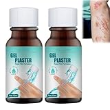 2Pcs Skin Liquid Plaster,Liquid Wound Dressing,Skin Glue for Wounds Human,Waterproof Spray Plasters,Breathable Liqui/d Plaste/r,Waterproof Spray Woun/d Stick Protective,Quick Dry Gel Liqui/d Plaste/r