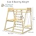Wooden Indoor Jungle Gym, Indoor Playground Climbing Toys for Toddlers, Toddler Climbing Toys Indoor, Stall Bars for Exercise for All Family All Ages Training Stretching