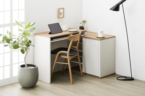 �����؍މ��H(Asahiwood) �X���C�h�f�X�N Roodeft ��79�`143.5×���s39×����72cm �z���C�g �i�`������ ���[�f�t�g �R�~�b�N���[ �����˃X�^�C�� RDS-7014DE-WH