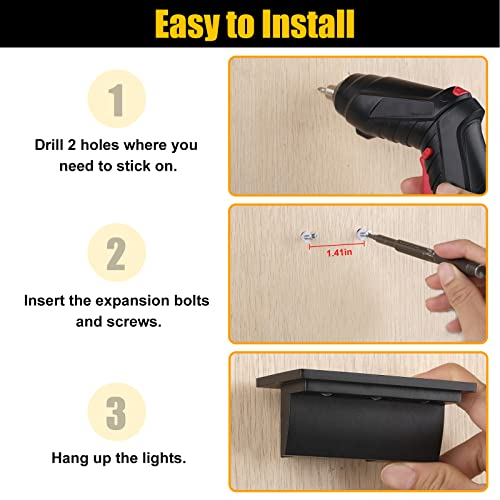 Aumio Solar Fence Lights Outdoor Waterproof, 6 Pack Solar Deck Lights With Warm White/Cool White/Rgb 8 Specific Colors 3 Led Solar Step Lights For Fence Stairs Yard Patio Porch Pool Outdoor Decor #TOP4