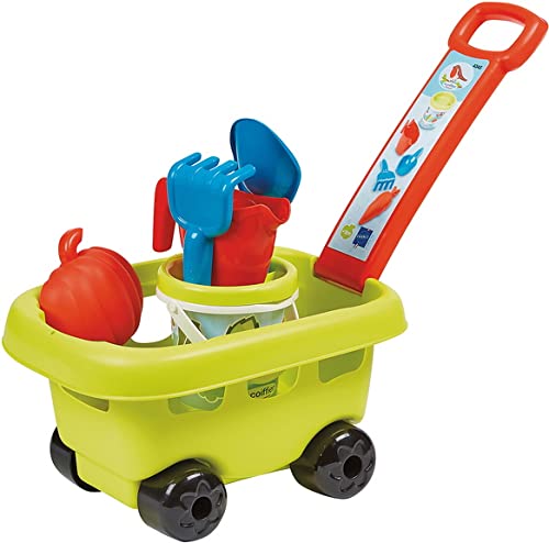 Jouets Ecoiffier - 4345 - Chariot jardin garni - Jeu de plein air pour enfants - Dès 18 mois - Fabriqué en France