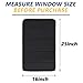 XYZCTEM RV Door Window Shade, Upgraded Foldable RV Blackout Window Cover, UV Rays Protection Camper Trailer Window Cover, 600D Waterproof Thickened Oxford with Storage Bag (Black) 25 x 16 inches