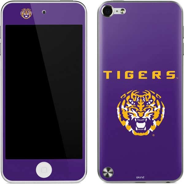 Skinit Decal MP3 Player Skin Compatible with iPod Touch (5th Gen&2012) - Officially Licensed LSU Tigers Purple Design