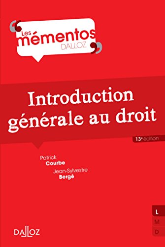 Introduction générale au droit - 13e éd. Introduction générale au droit - 13e éd.