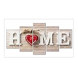 tableau toile 5 panneaux Taille de la toile : env. 95 x 45 cm/95 x 45 cm