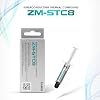 Zalman STC8 (1.5 g) Performance Thermal Grease Compound Paste, Heatsink Paste for All Coolers, CPU & GPU, Superconducting Micro-Filler Density Technology (8.3 W/m-k, 350-480 Pa.s)