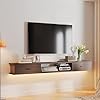 Amazon.com: FloatiCasa Floating TV Stand with 2 Doors,70'' Wall-Mounted ...