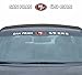 Team ProMark NFL San Francisco 49ers Windshield Decal, Red, Standard