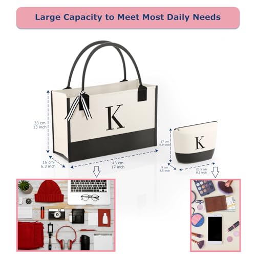 OATALY Monogrammed Canvas Tote