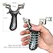 RCZZSUWE Slingshot, Hunting Sling Shot Set for Adults, Professional Stainless Steel Tactical Slingshots, High Velocity Catapult with Ammo Balls, Rubber Bands, Ammo Pouch, Target（Black）