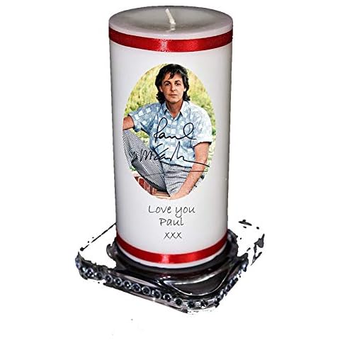 Personalised Paul McCartney Photo Candle Cover