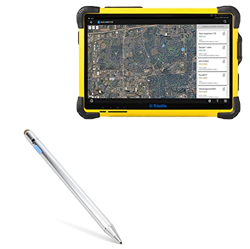 BoxWave Stylus Pen Compatible with Trimble T10 - AccuPoint Active Stylus, Electronic Stylus with Ultra Fine Tip for Trimble T10 - Metallic Silver