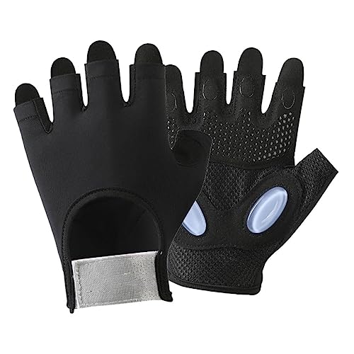 Guantes de yoga con amortiguación y diseño media palma resistentes al desgaste pack de 3