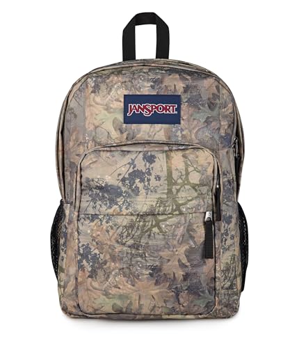 Image of JanSport Big Plans Backpack, Bogcore Camo Brown /Lt Brn /Dk Green