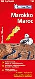 Michelin Marokko: Straßen- und Tourismuskarte 1:1.000.000 (MICHELIN Nationalkarten, Band 742)